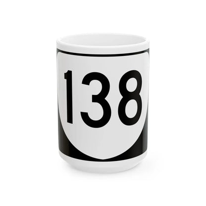 Virginia 138 (Virginia) (Road Sign) White Coffee Mug 15oz - Go Mug Yourself