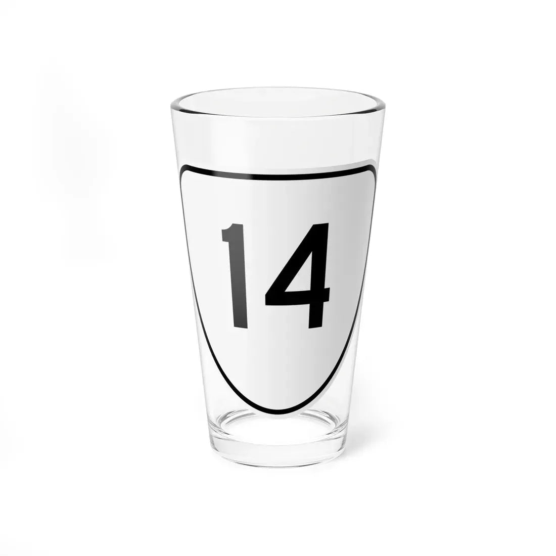 Virginia 14 1956 (Virginia) (Road Sign) Pint Glass 16oz 16oz - Go Mug Yourself