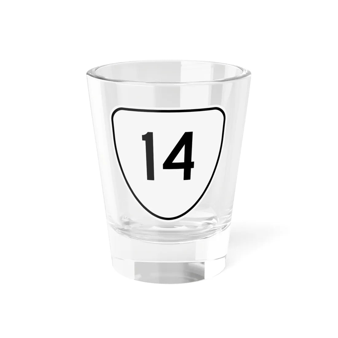 Virginia 14 1956 (Virginia) (Road Sign) Shot Glass 1.5oz 1.5oz - Go Mug Yourself