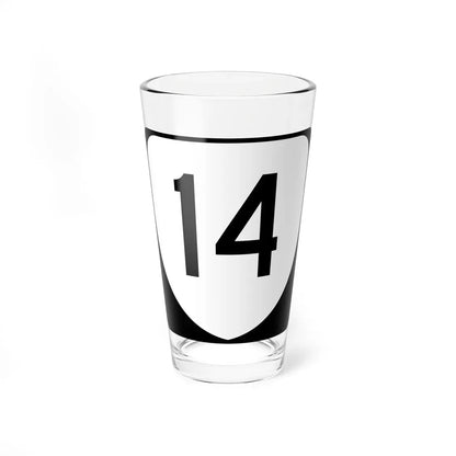Virginia 14 (Virginia) (Road Sign) Pint Glass 16oz 16oz - Go Mug Yourself