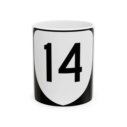 Virginia 14 (Virginia) (Road Sign) White Coffee Mug 11oz - Go Mug Yourself