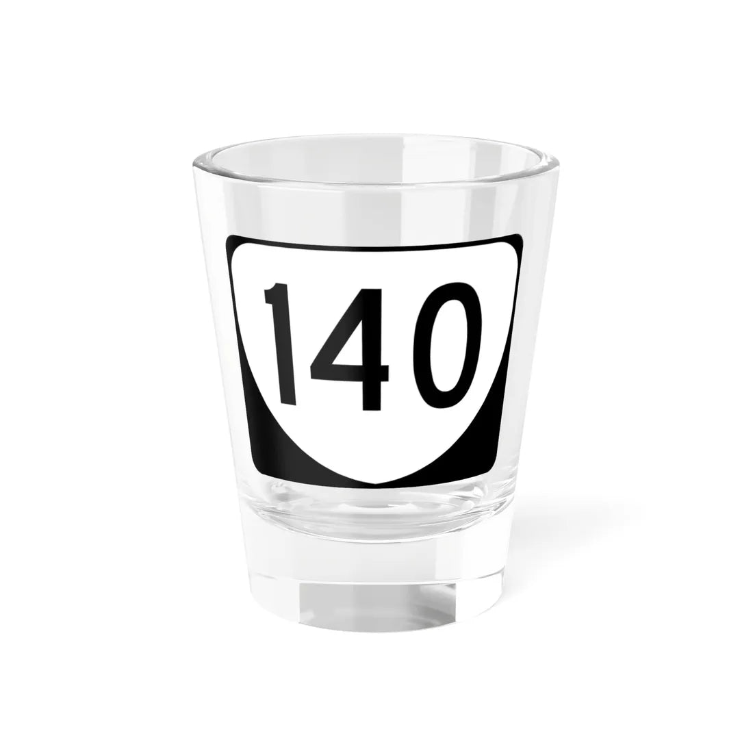 Virginia 140 (Virginia) (Road Sign) Shot Glass 1.5oz 1.5oz - Go Mug Yourself