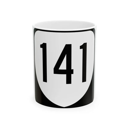 Virginia 141 1980 (Virginia) (Road Sign) White Coffee Mug 11oz - Go Mug Yourself
