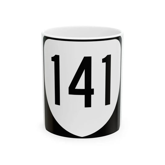 Virginia 141 1980 (Virginia) (Road Sign) White Coffee Mug 11oz - Go Mug Yourself
