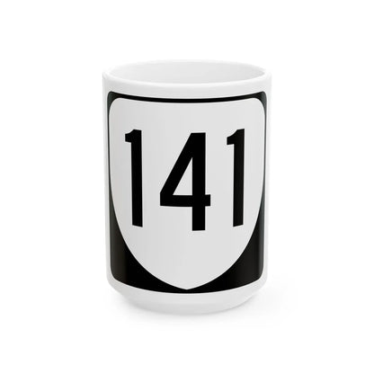 Virginia 141 1980 (Virginia) (Road Sign) White Coffee Mug 15oz - Go Mug Yourself