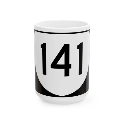 Virginia 141 (Virginia) (Road Sign) White Coffee Mug 15oz - Go Mug Yourself