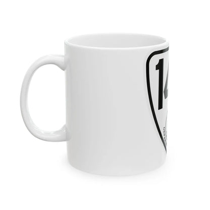 Virginia 142 1924 (Virginia) (Road Sign) White Coffee Mug - Go Mug Yourself