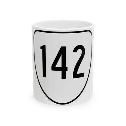 Virginia 142 1956 (Virginia) (Road Sign) White Coffee Mug 11oz - Go Mug Yourself