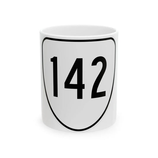 Virginia 142 1956 (Virginia) (Road Sign) White Coffee Mug 11oz - Go Mug Yourself