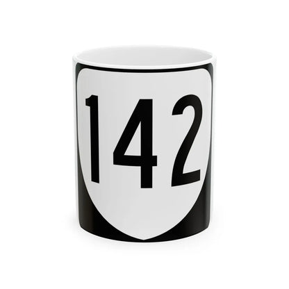 Virginia 142 1980 (Virginia) (Road Sign) White Coffee Mug 11oz - Go Mug Yourself