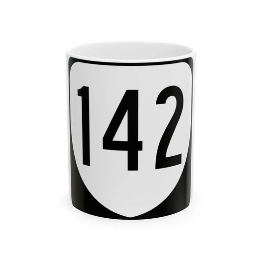 Virginia 142 1980 (Virginia) (Road Sign) White Coffee Mug 11oz - Go Mug Yourself