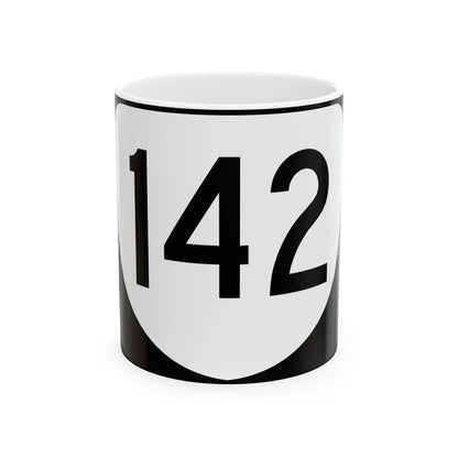 Virginia 142 (Virginia) (Road Sign) White Coffee Mug 11oz - Go Mug Yourself
