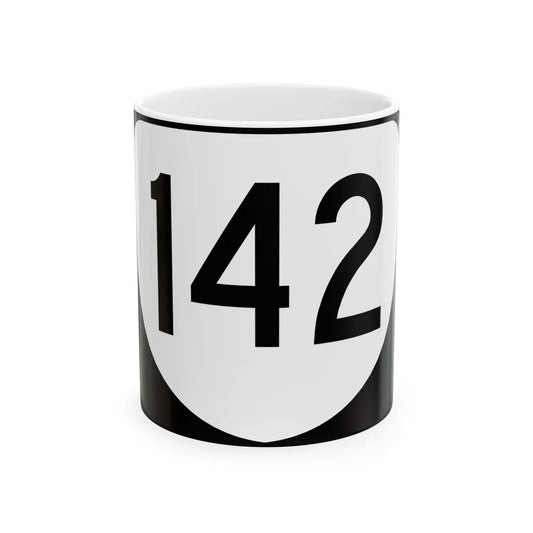 Virginia 142 (Virginia) (Road Sign) White Coffee Mug 11oz - Go Mug Yourself