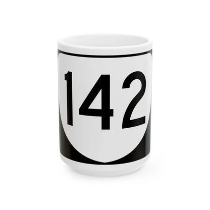 Virginia 142 (Virginia) (Road Sign) White Coffee Mug 15oz - Go Mug Yourself