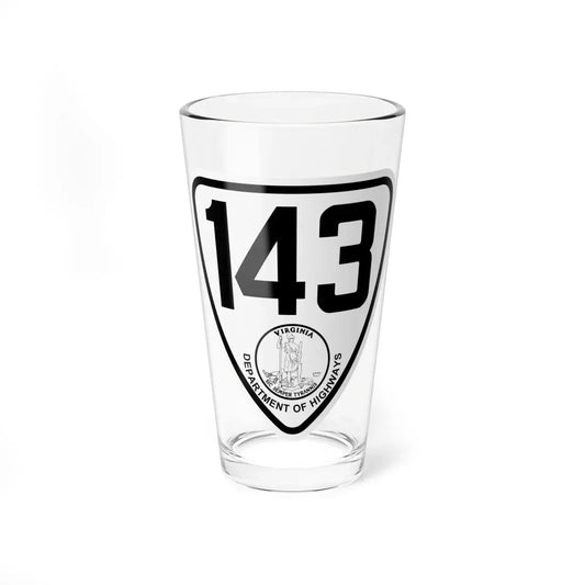 Virginia 143 1924 (Virginia) (Road Sign) Pint Glass 16oz 16oz - Go Mug Yourself
