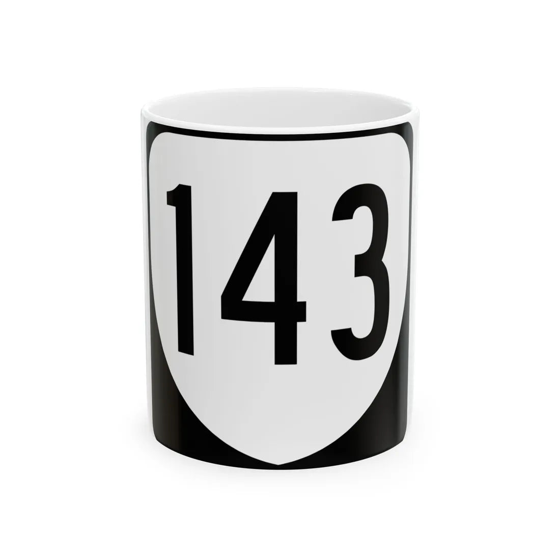 Virginia 143 1980 (Virginia) (Road Sign) White Coffee Mug 11oz - Go Mug Yourself