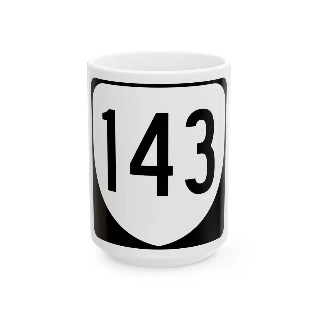 Virginia 143 1980 (Virginia) (Road Sign) White Coffee Mug 15oz - Go Mug Yourself