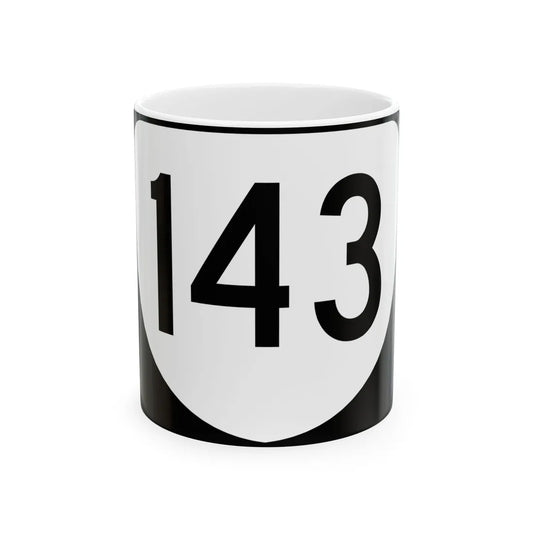 Virginia 143 (Virginia) (Road Sign) White Coffee Mug 11oz - Go Mug Yourself