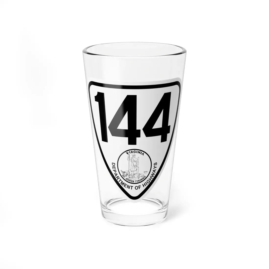 Virginia 144 1924 (Virginia) (Road Sign) Pint Glass 16oz 16oz - Go Mug Yourself