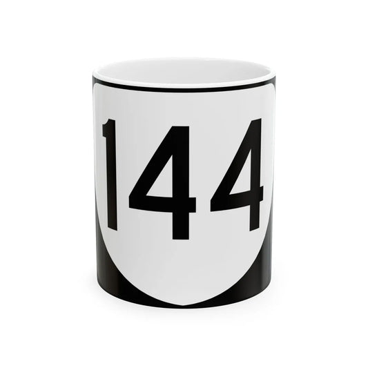 Virginia 144 (Virginia) (Road Sign) White Coffee Mug 11oz - Go Mug Yourself
