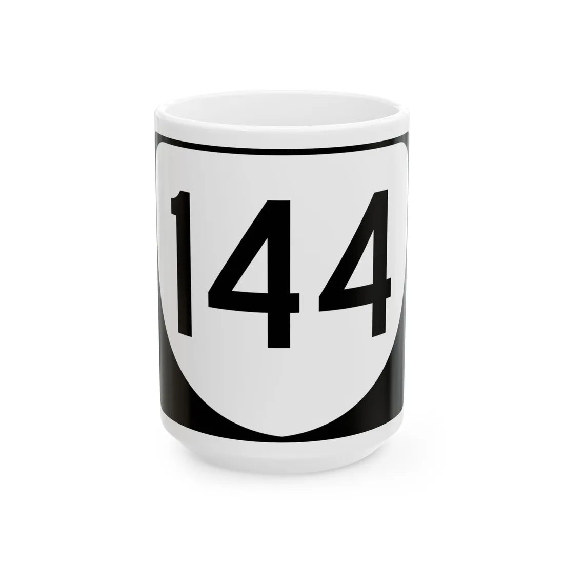 Virginia 144 (Virginia) (Road Sign) White Coffee Mug 15oz - Go Mug Yourself