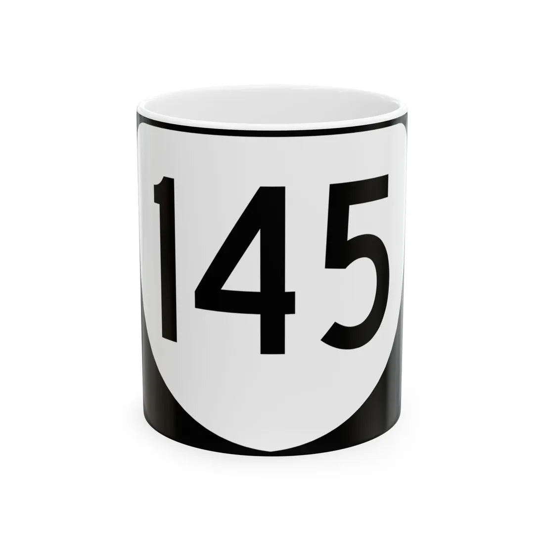 Virginia 145 (Virginia) (Road Sign) White Coffee Mug 11oz - Go Mug Yourself