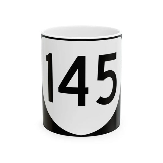 Virginia 145 (Virginia) (Road Sign) White Coffee Mug 11oz - Go Mug Yourself
