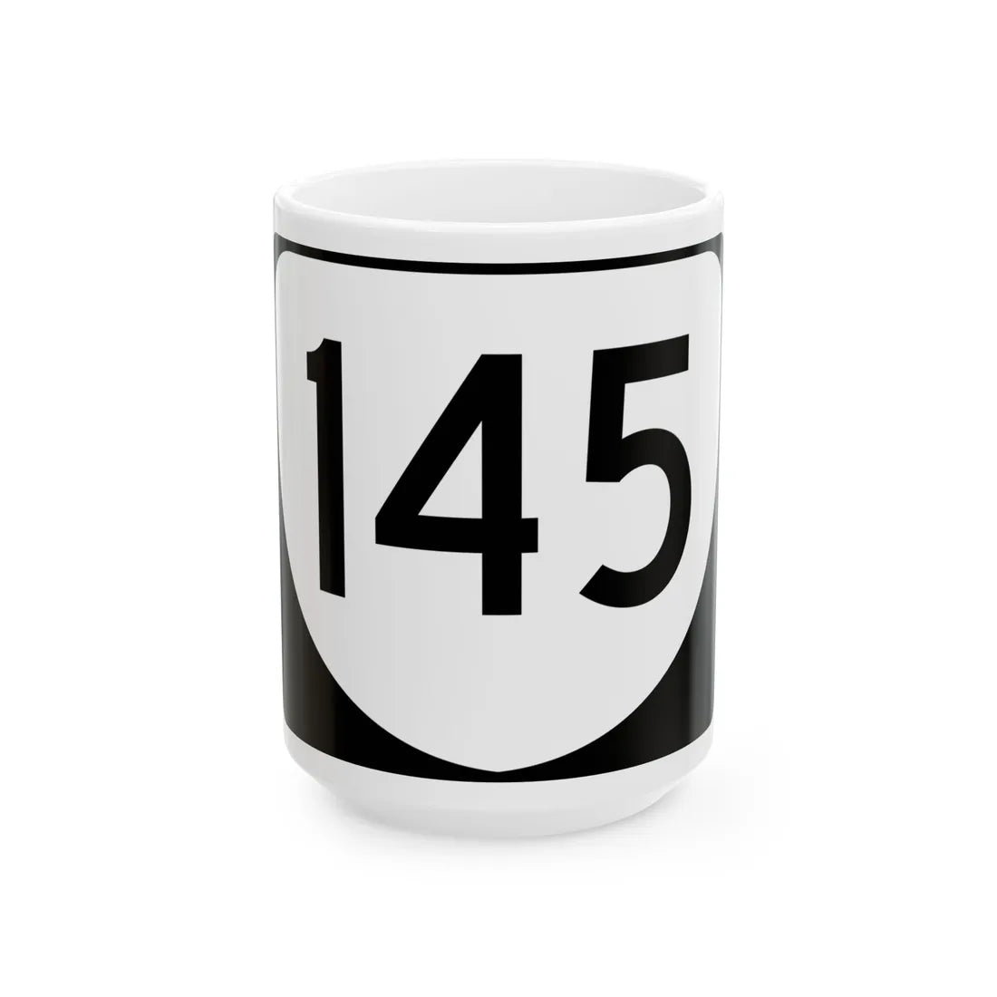 Virginia 145 (Virginia) (Road Sign) White Coffee Mug 15oz - Go Mug Yourself