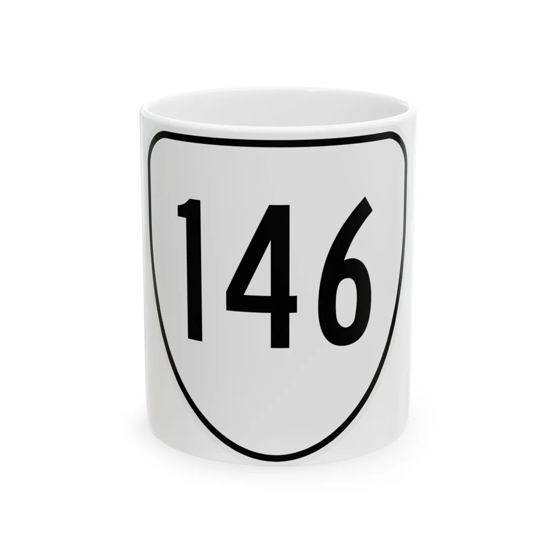 Virginia 146 1956 (Virginia) (Road Sign) White Coffee Mug 11oz - Go Mug Yourself