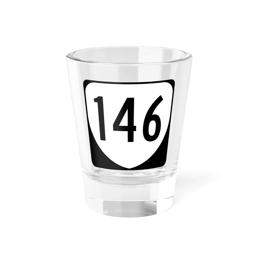 Virginia 146 1980 (Virginia) (Road Sign) Shot Glass 1.5oz 1.5oz - Go Mug Yourself