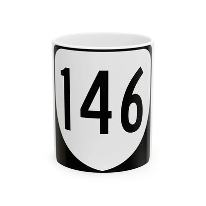 Virginia 146 1980 (Virginia) (Road Sign) White Coffee Mug 11oz - Go Mug Yourself