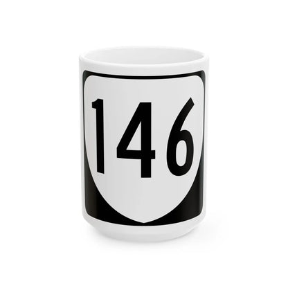 Virginia 146 1980 (Virginia) (Road Sign) White Coffee Mug 15oz - Go Mug Yourself