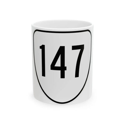 Virginia 147 1956 (Virginia) (Road Sign) White Coffee Mug 11oz - Go Mug Yourself