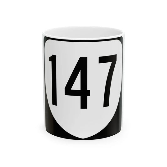 Virginia 147 1980 (Virginia) (Road Sign) White Coffee Mug 11oz - Go Mug Yourself