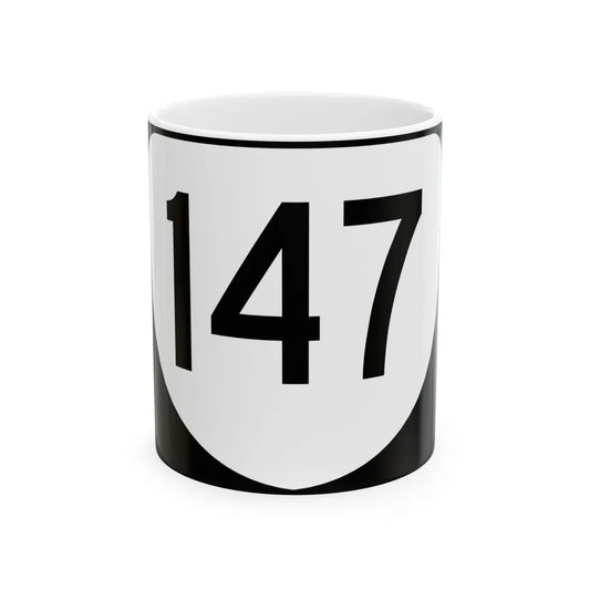 Virginia 147 (Virginia) (Road Sign) White Coffee Mug 11oz - Go Mug Yourself