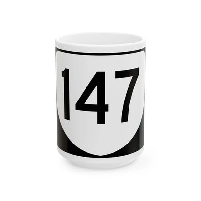 Virginia 147 (Virginia) (Road Sign) White Coffee Mug 15oz - Go Mug Yourself