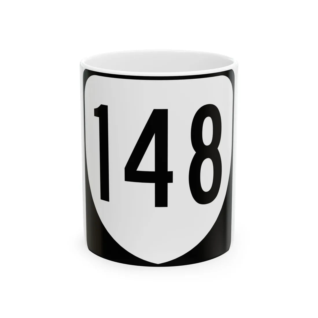 Virginia 148 1980 (Virginia) (Road Sign) White Coffee Mug 11oz - Go Mug Yourself