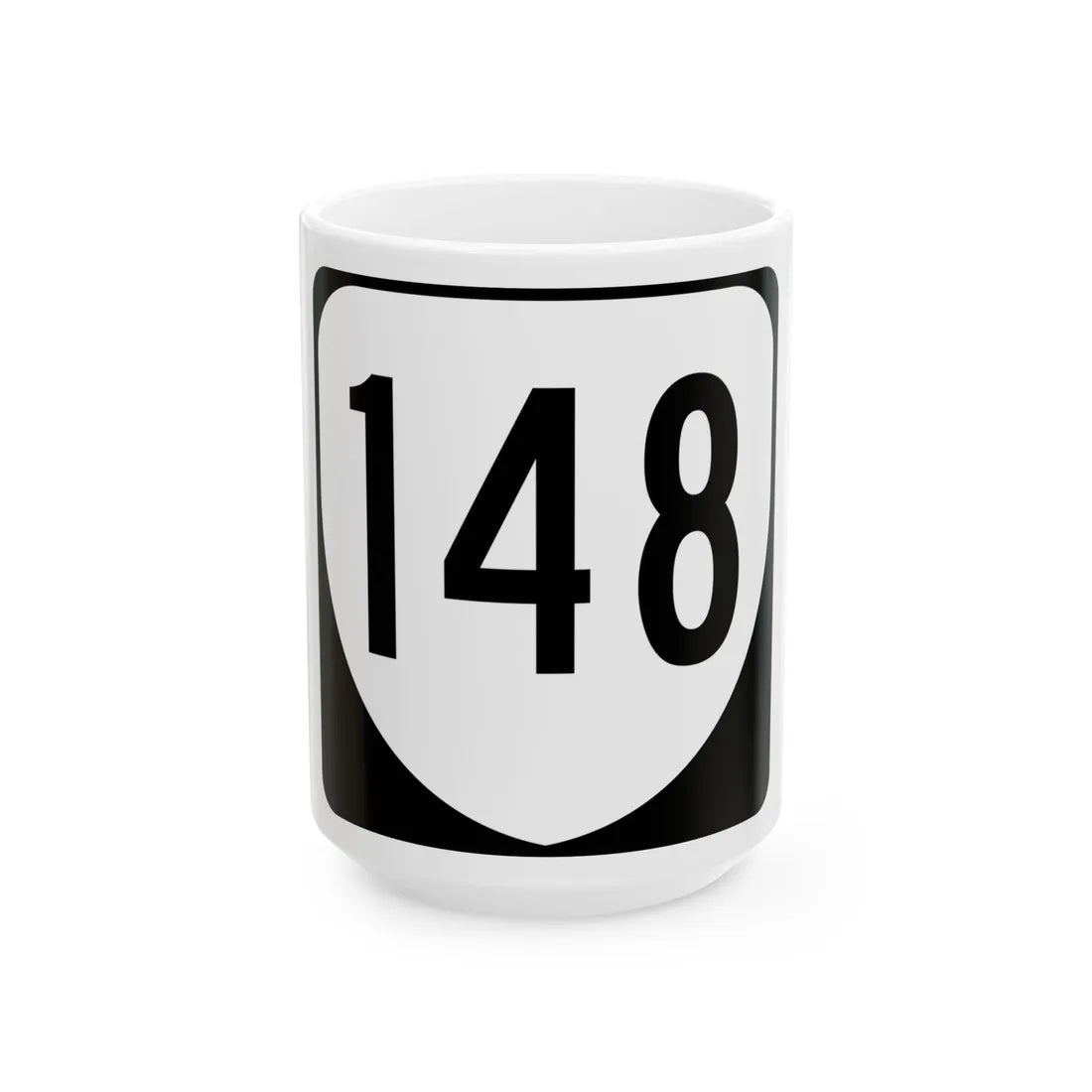 Virginia 148 1980 (Virginia) (Road Sign) White Coffee Mug 15oz - Go Mug Yourself
