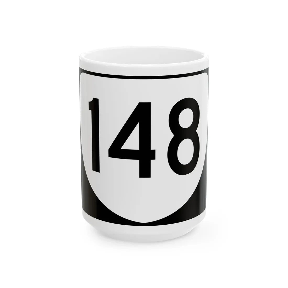 Virginia 148 (Virginia) (Road Sign) White Coffee Mug 15oz - Go Mug Yourself