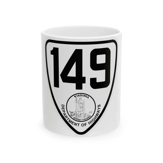 Virginia 149 1924 (Virginia) (Road Sign) White Coffee Mug 11oz - Go Mug Yourself