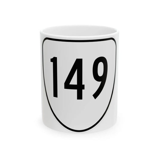 Virginia 149 1956 (Virginia) (Road Sign) White Coffee Mug 11oz - Go Mug Yourself