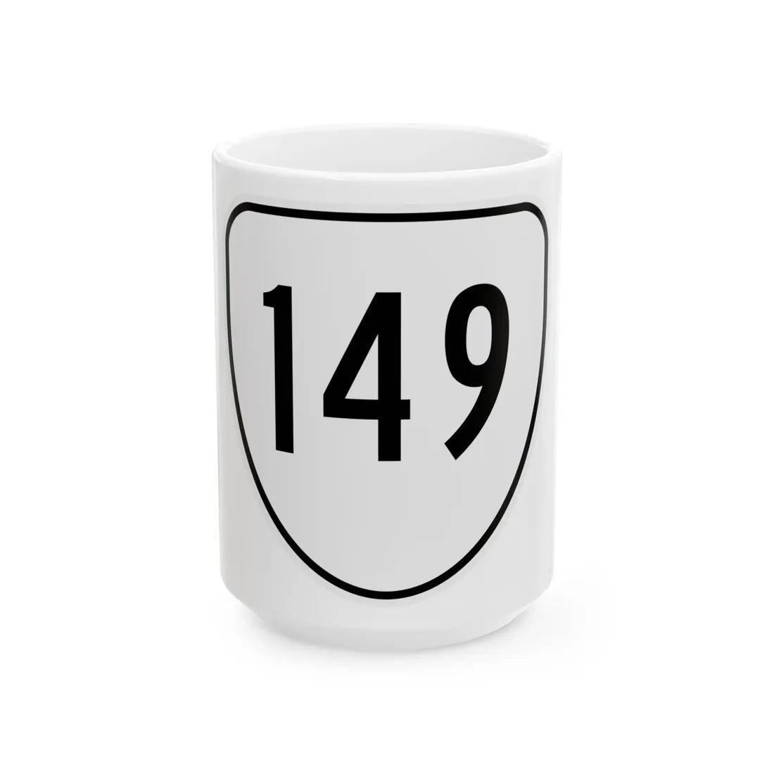 Virginia 149 1956 (Virginia) (Road Sign) White Coffee Mug 15oz - Go Mug Yourself