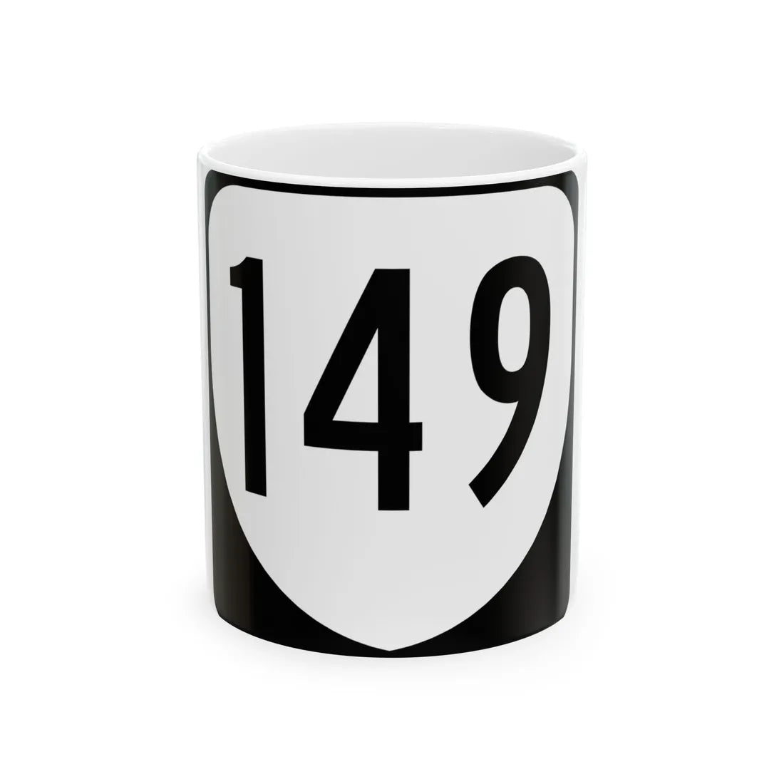 Virginia 149 1980 (Virginia) (Road Sign) White Coffee Mug 11oz - Go Mug Yourself