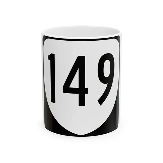 Virginia 149 1980 (Virginia) (Road Sign) White Coffee Mug 11oz - Go Mug Yourself