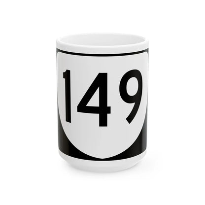 Virginia 149 (Virginia) (Road Sign) White Coffee Mug 15oz - Go Mug Yourself