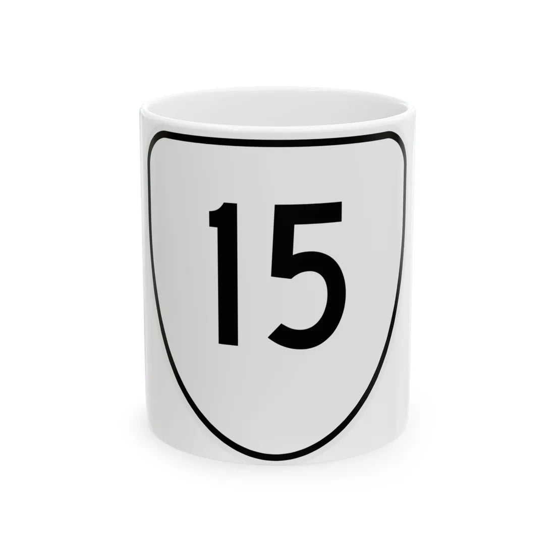 Virginia 15 1956 (Virginia) (Road Sign) White Coffee Mug 11oz - Go Mug Yourself