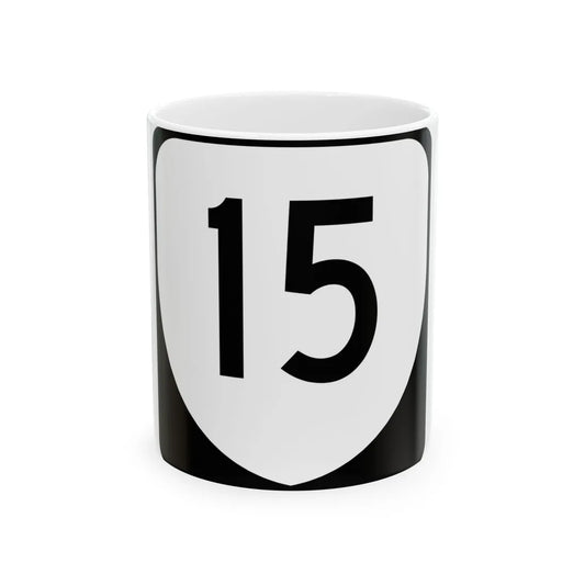 Virginia 15 (Virginia) (Road Sign) White Coffee Mug 11oz - Go Mug Yourself