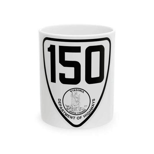 Virginia 150 1924 (Virginia) (Road Sign) White Coffee Mug 11oz - Go Mug Yourself