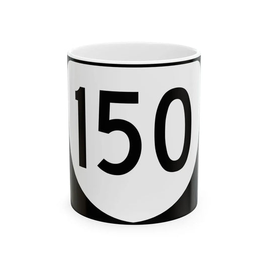 Virginia 150 (Virginia) (Road Sign) White Coffee Mug 11oz - Go Mug Yourself