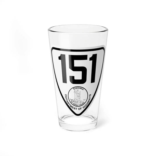 Virginia 151 1924 (Virginia) (Road Sign) Pint Glass 16oz 16oz - Go Mug Yourself
